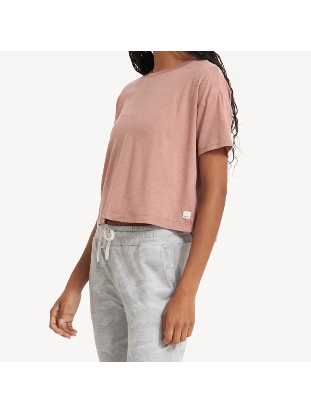 Vuori Energy Tee - Light Terracotta Heather Size small